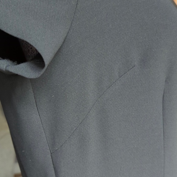 Black pleated Dress Barn Quality fabric dress - Picture 4 of 7